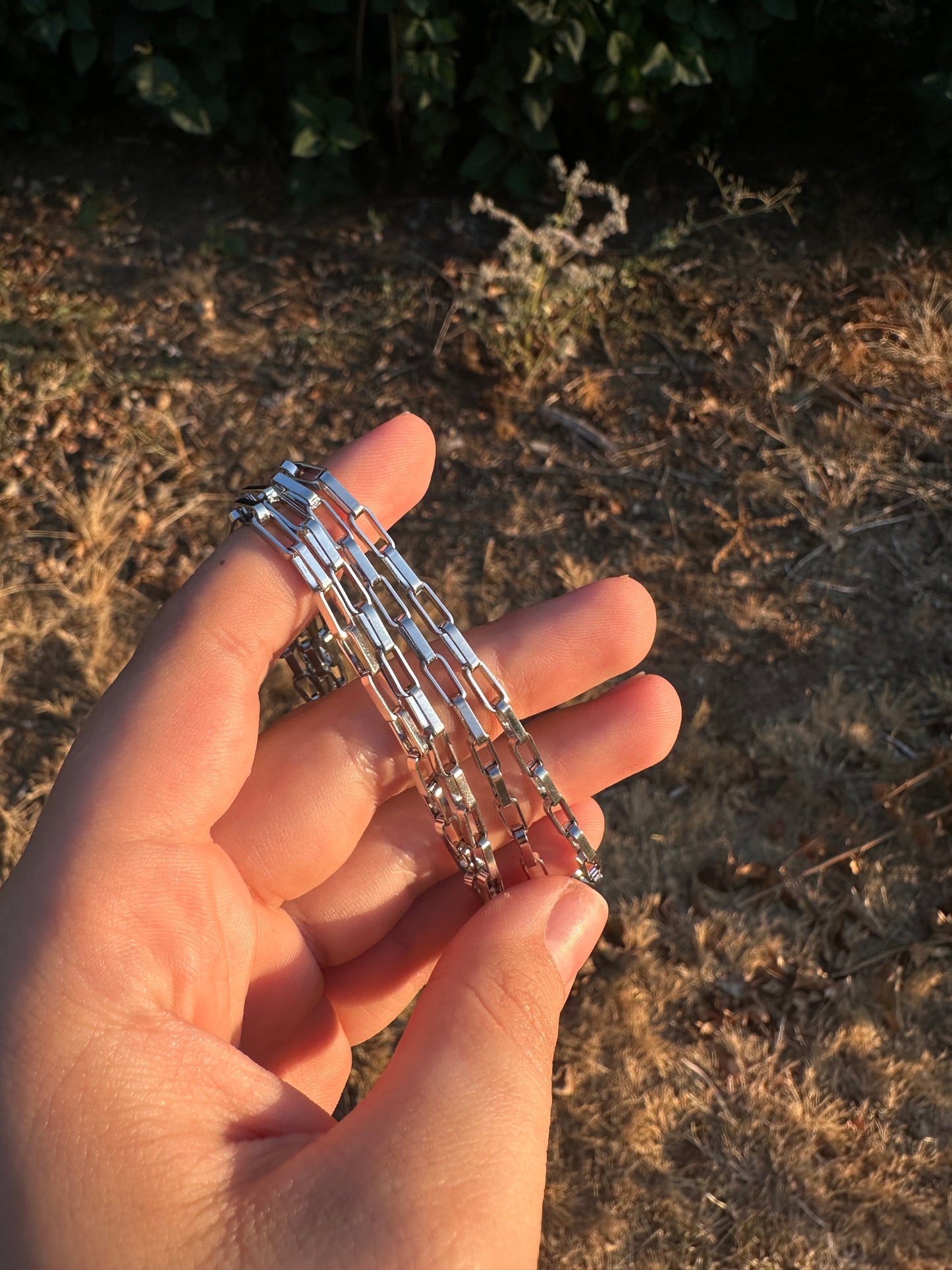 Dainty Silver Box Chain