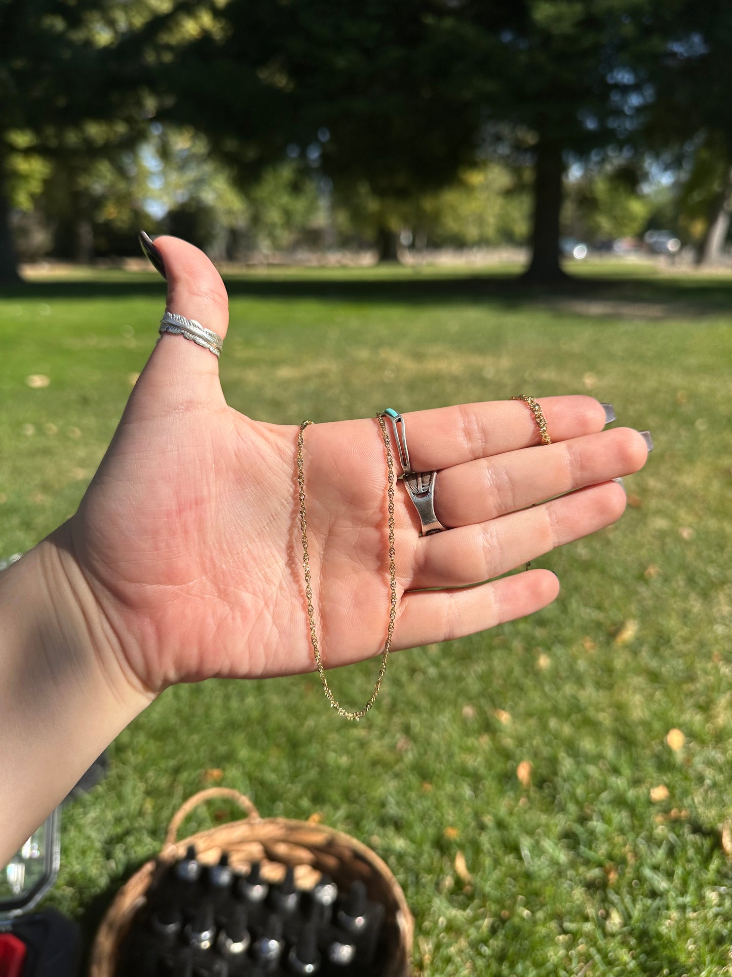 Dainty Gold Twist Chain