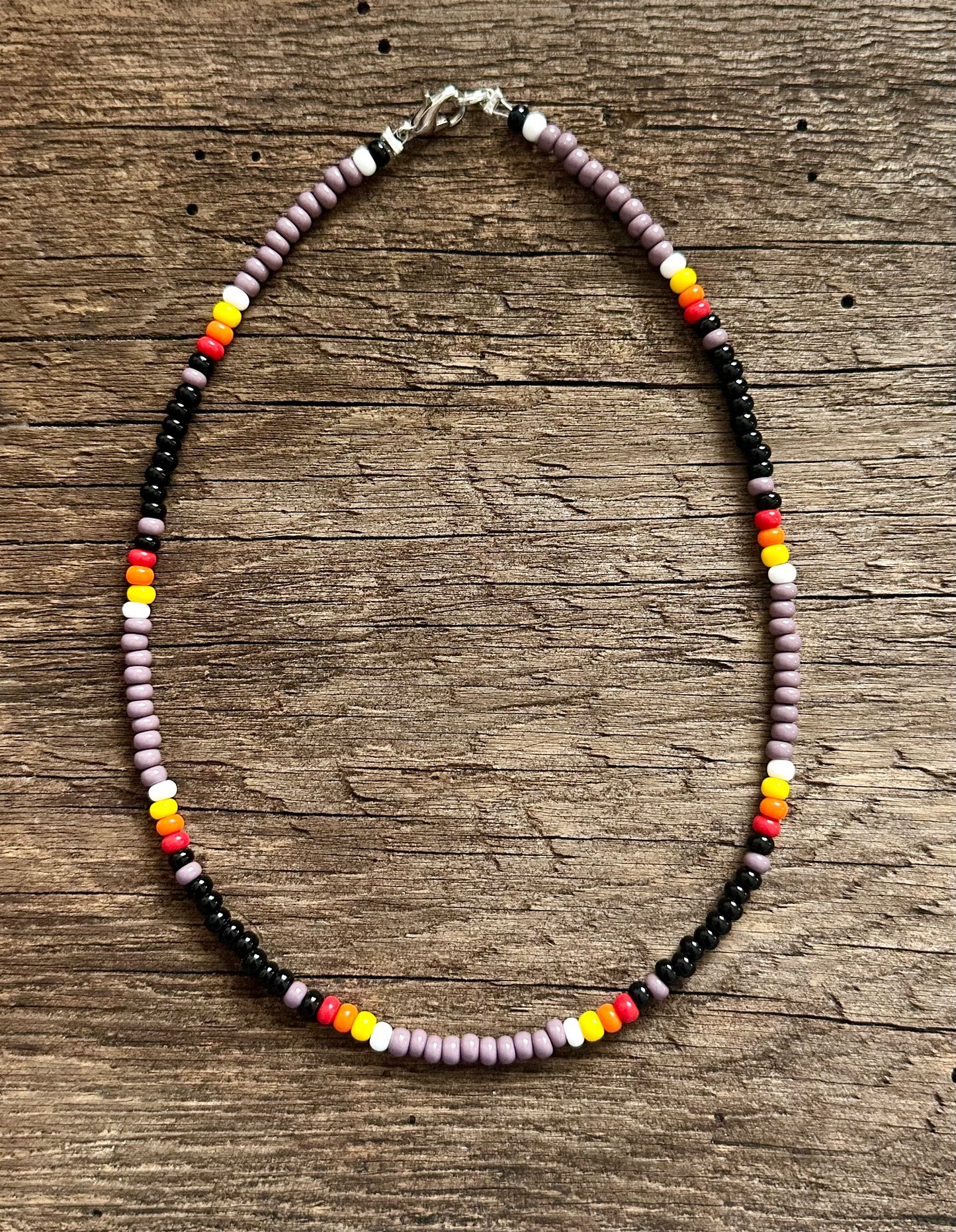 Purple Beaded Choker