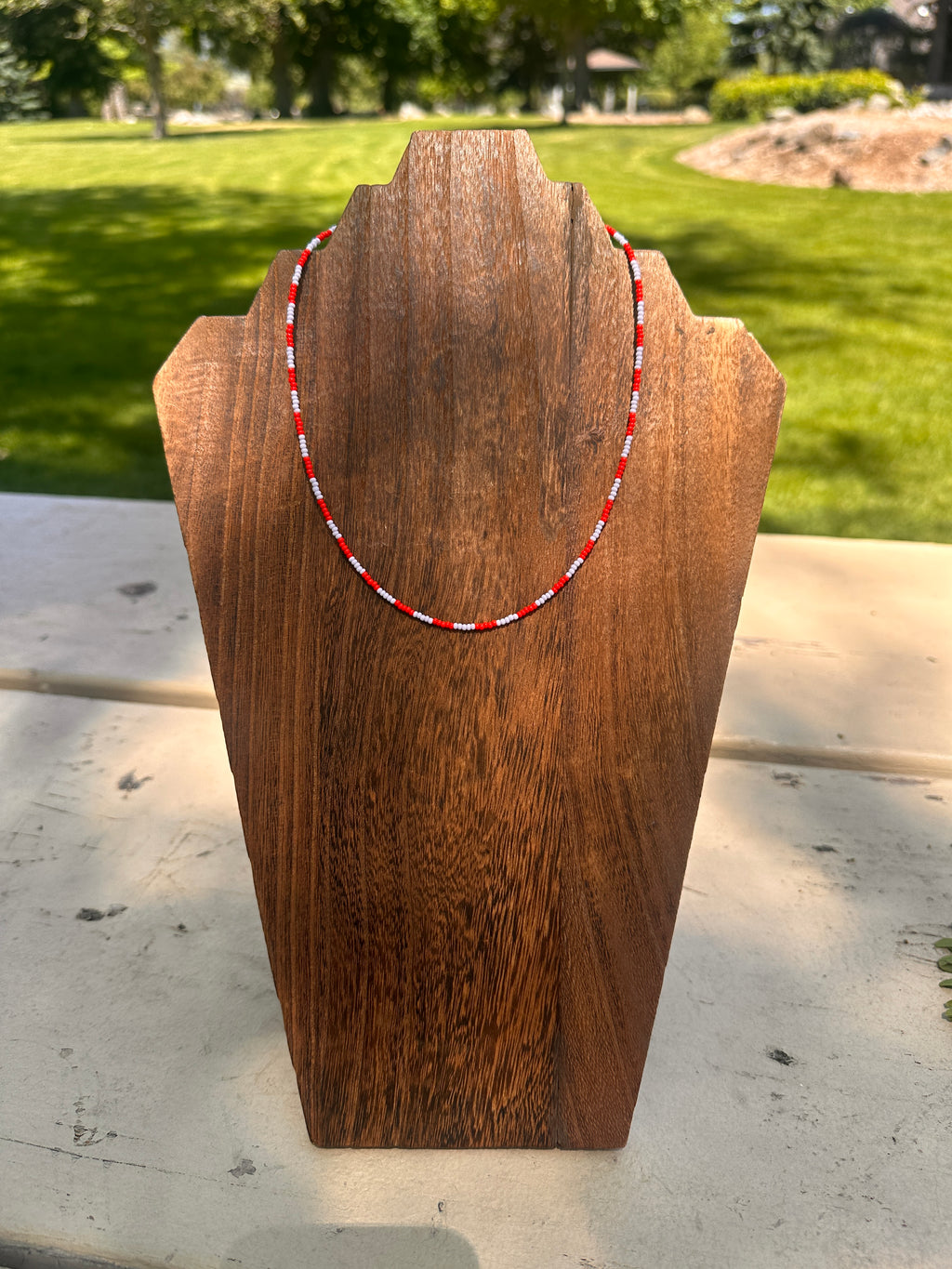 Funky Checkered Necklace