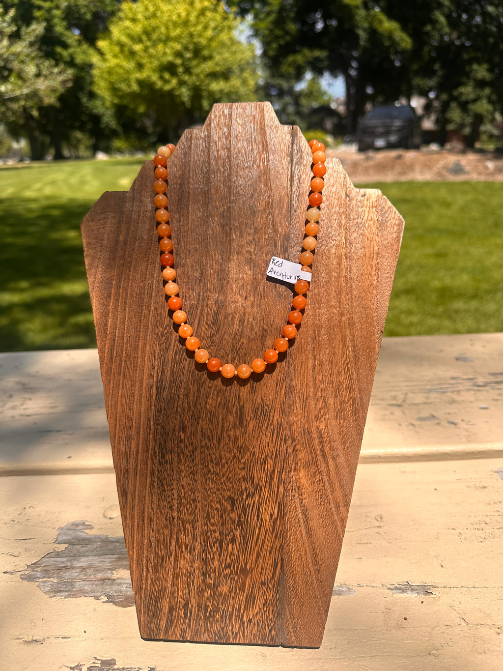 Chunky Peach Necklace