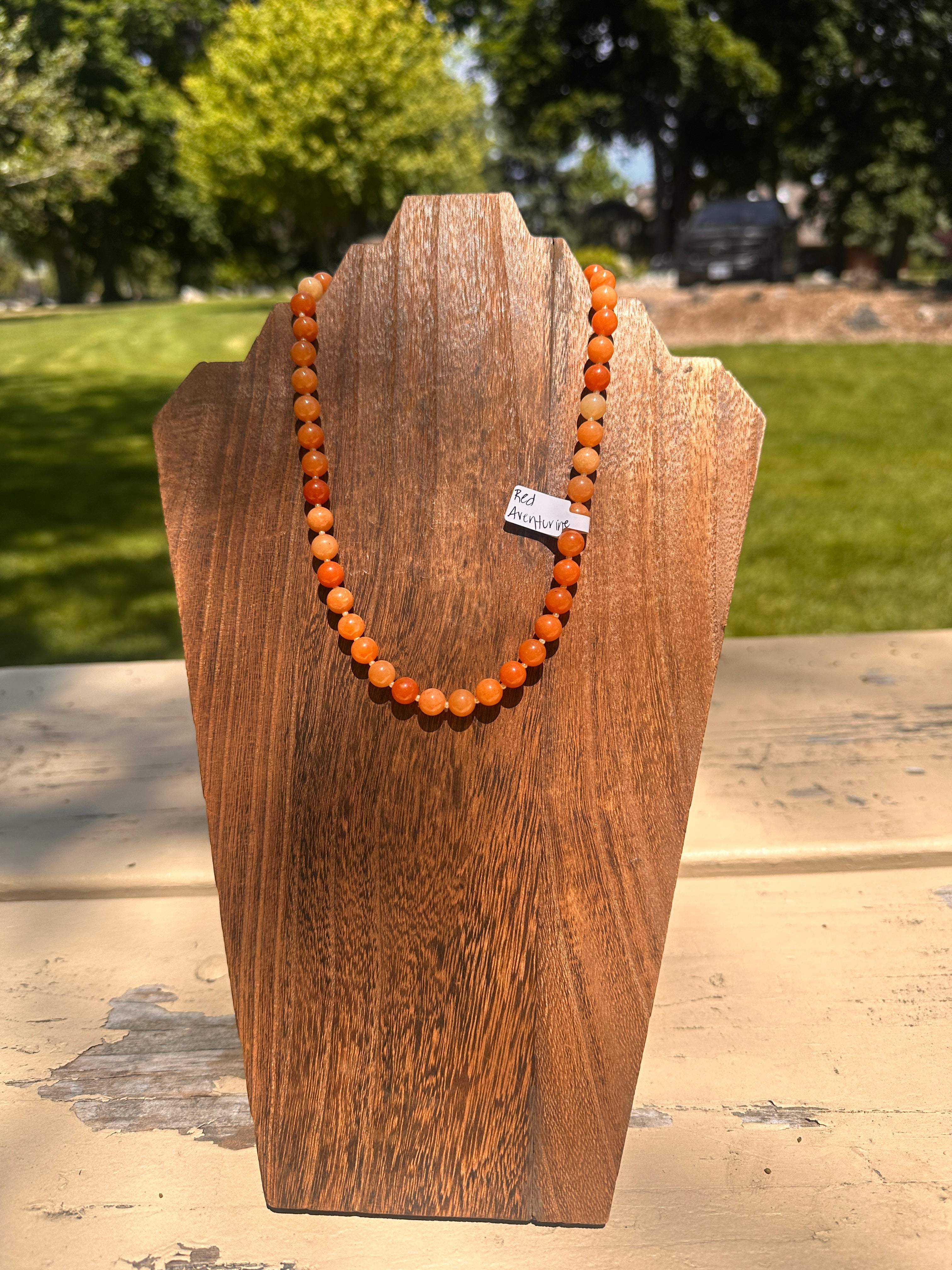 Chunky Peach Necklace
