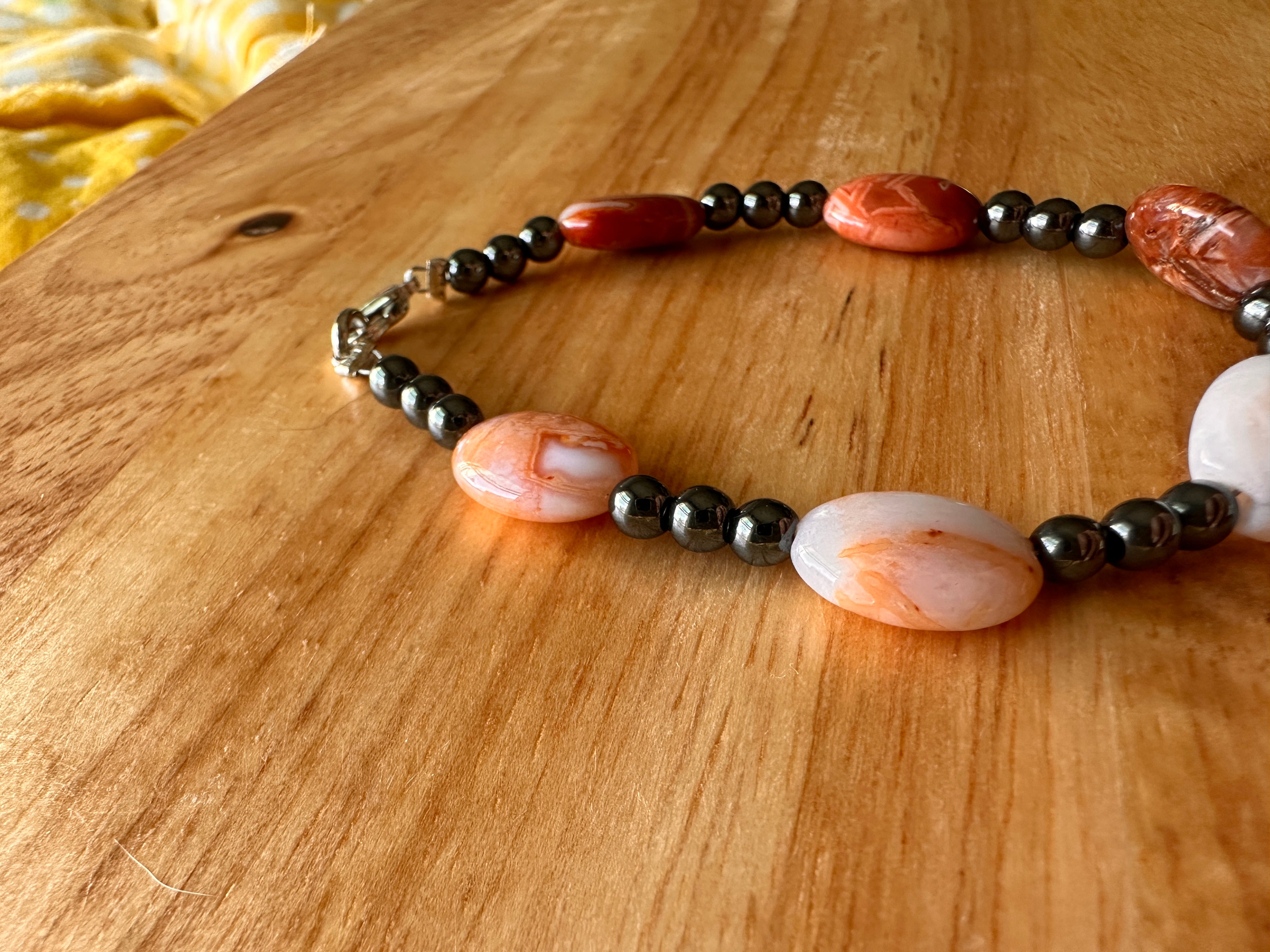 Agate Bracelet 7"