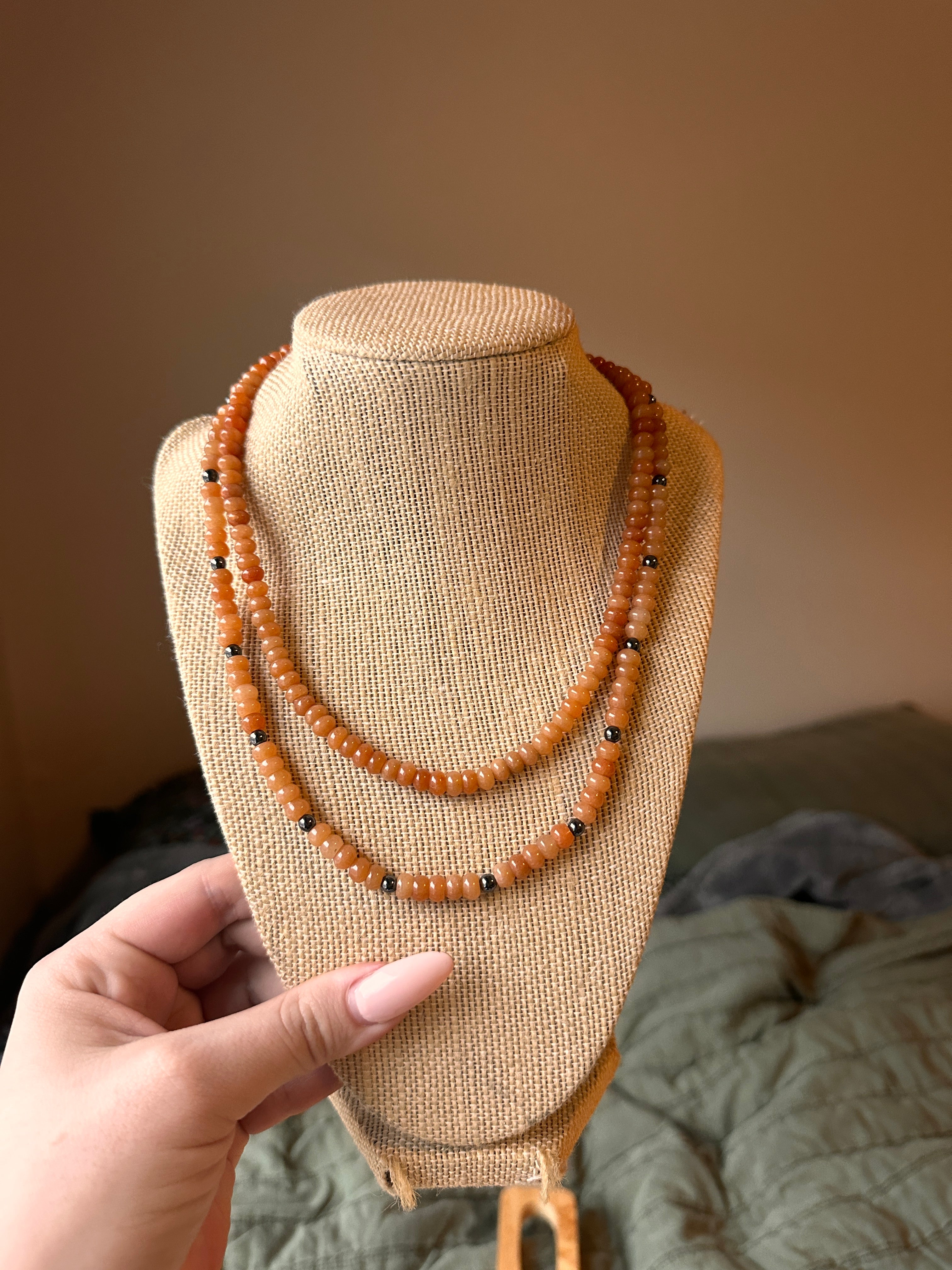 Tangerine Sunstone Necklaces