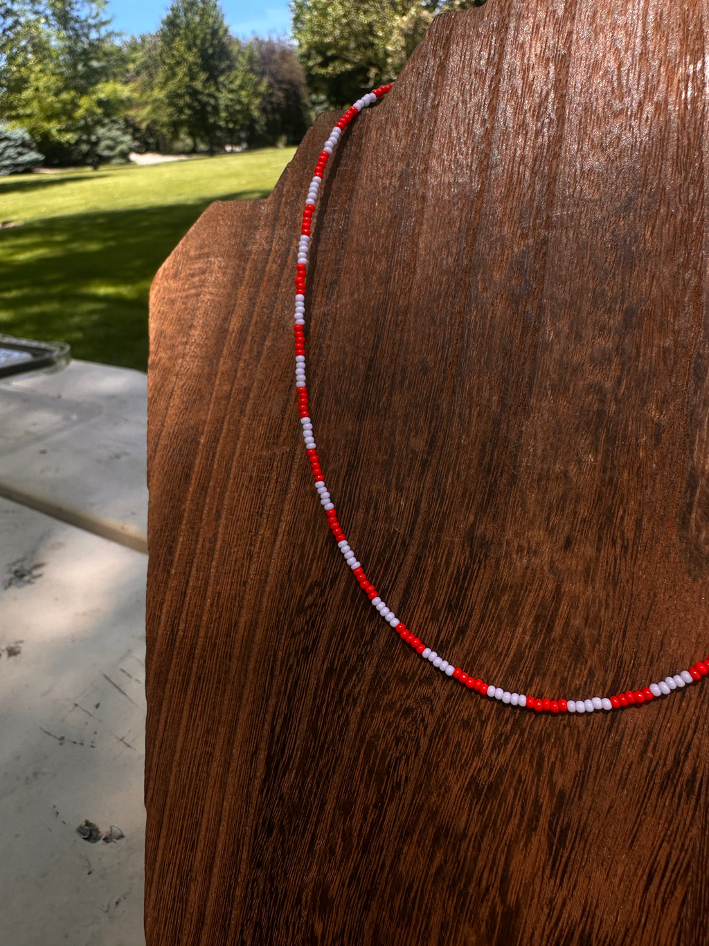Funky Checkered Necklace