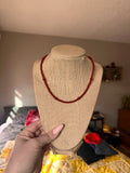 Dark Carnelian Necklace 16"