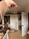 Golden Chain and Cross | 21 Inches