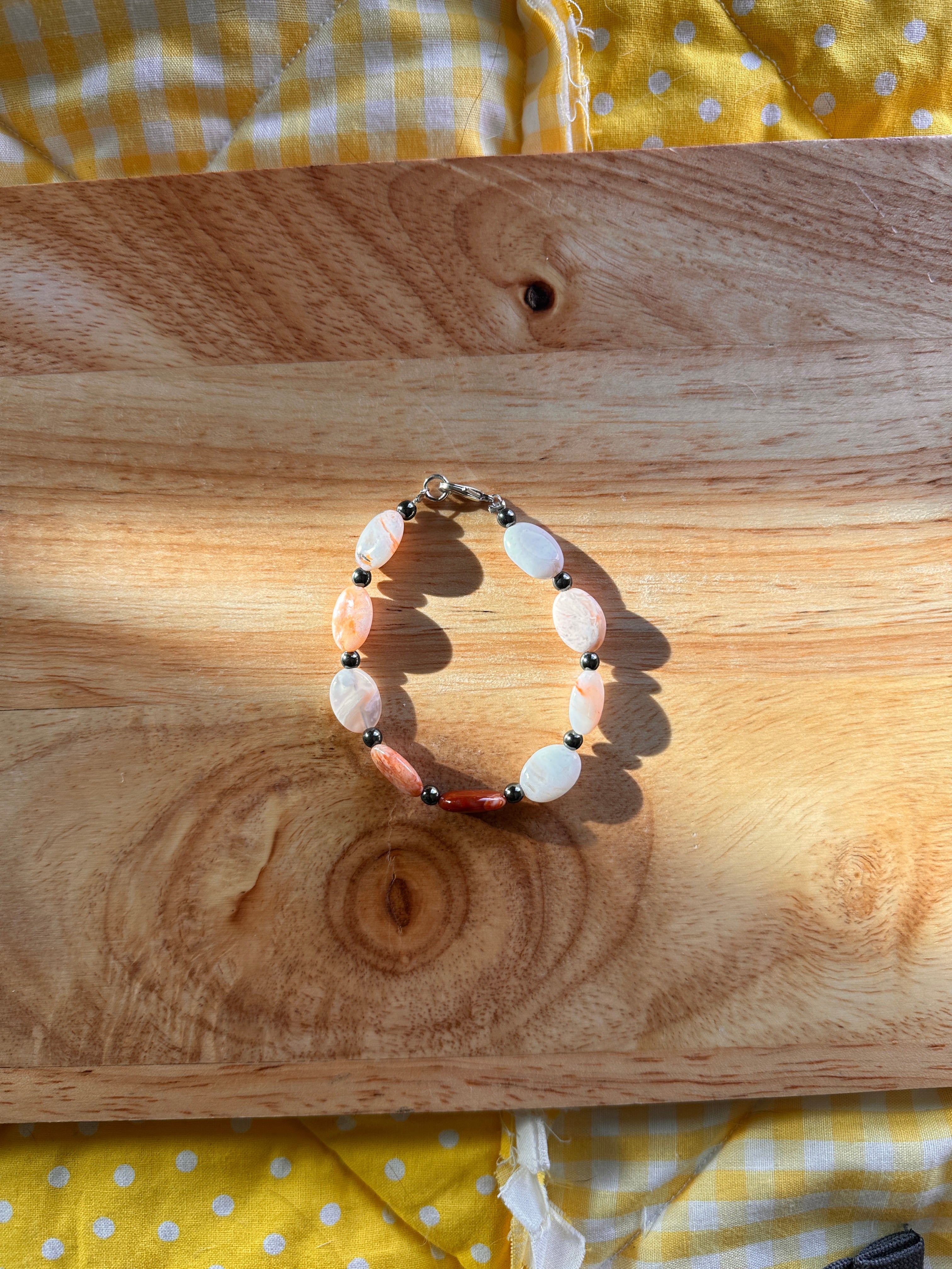 Agate Bracelet 7.25"