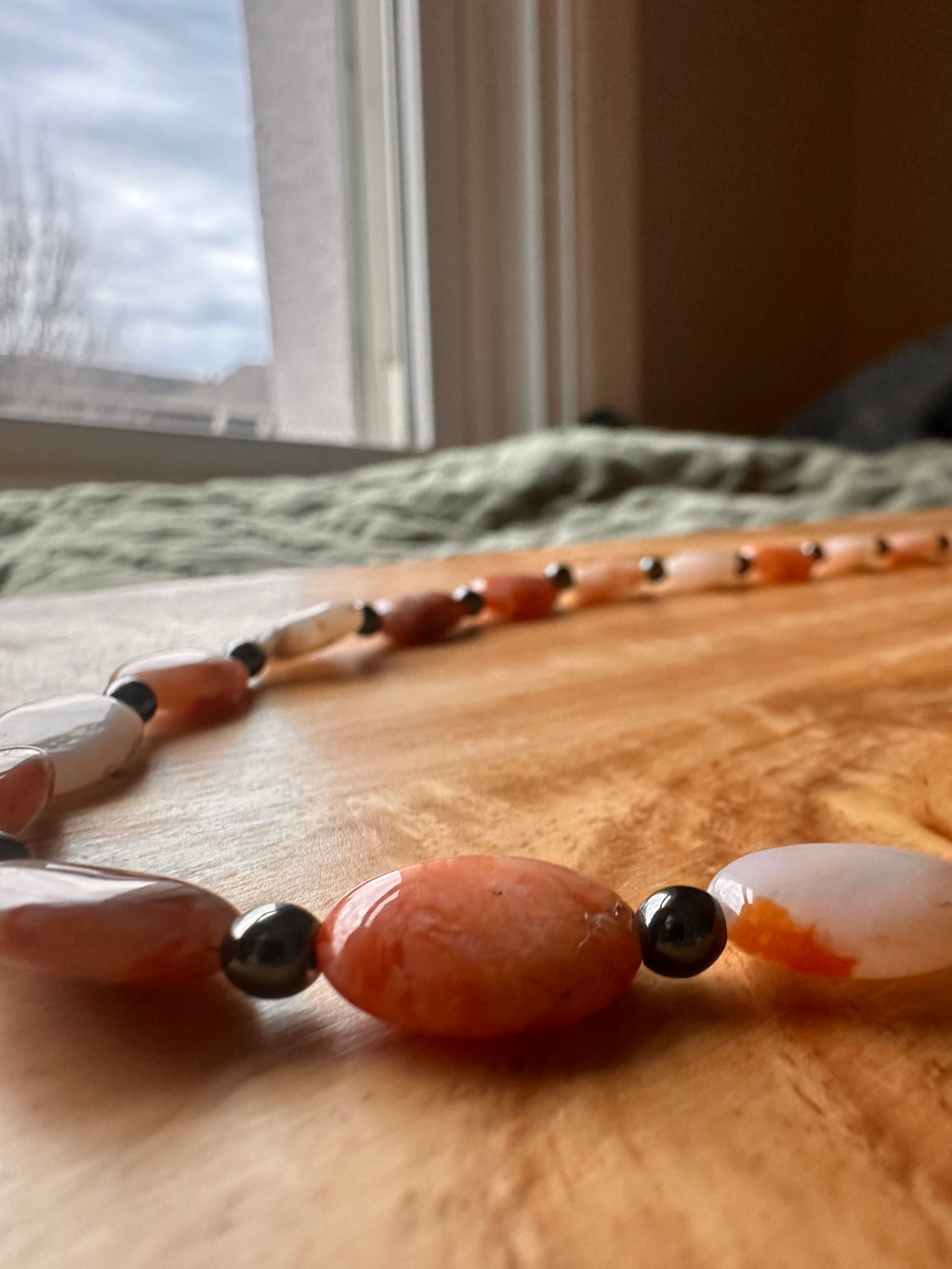Agate Necklace 20.5"
