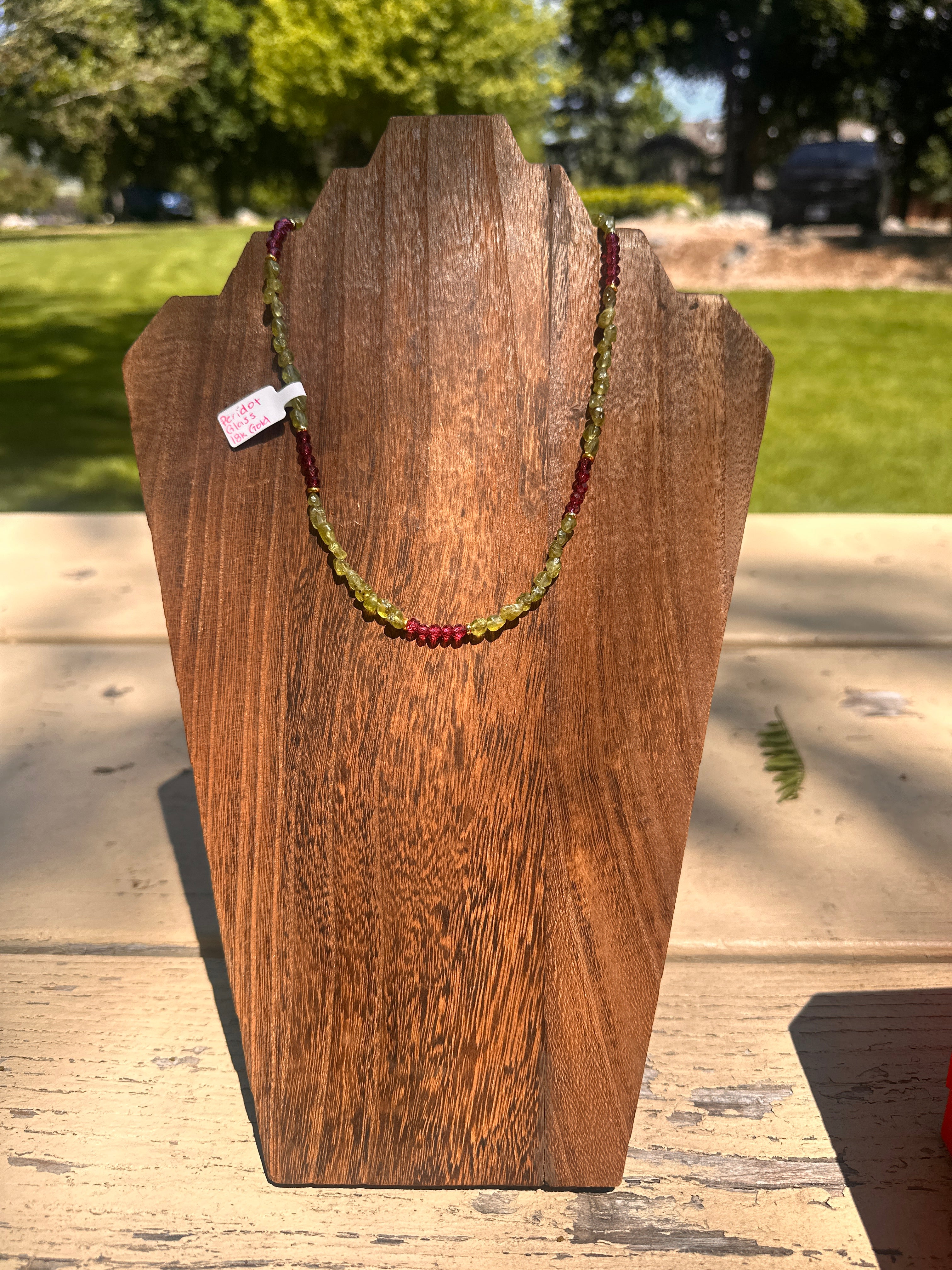 Raspberry Leaf Necklace