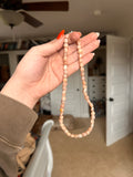 Pink Agate Necklace | 17 Inches