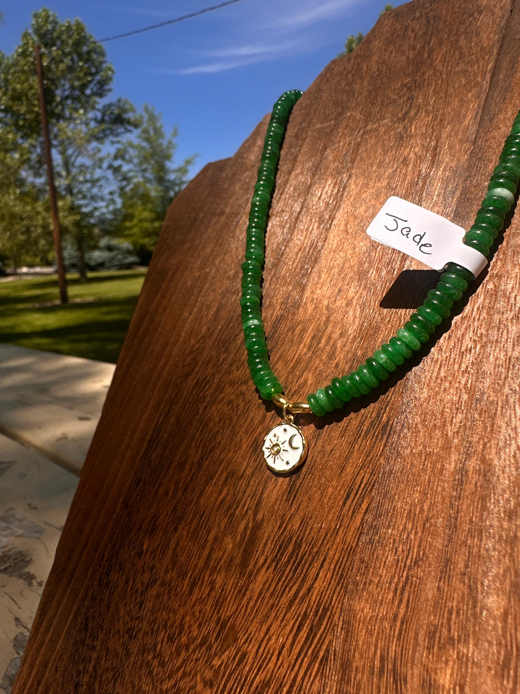 Deep Green Jade Necklace