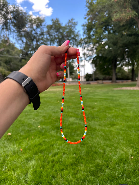 Orange Western Choker