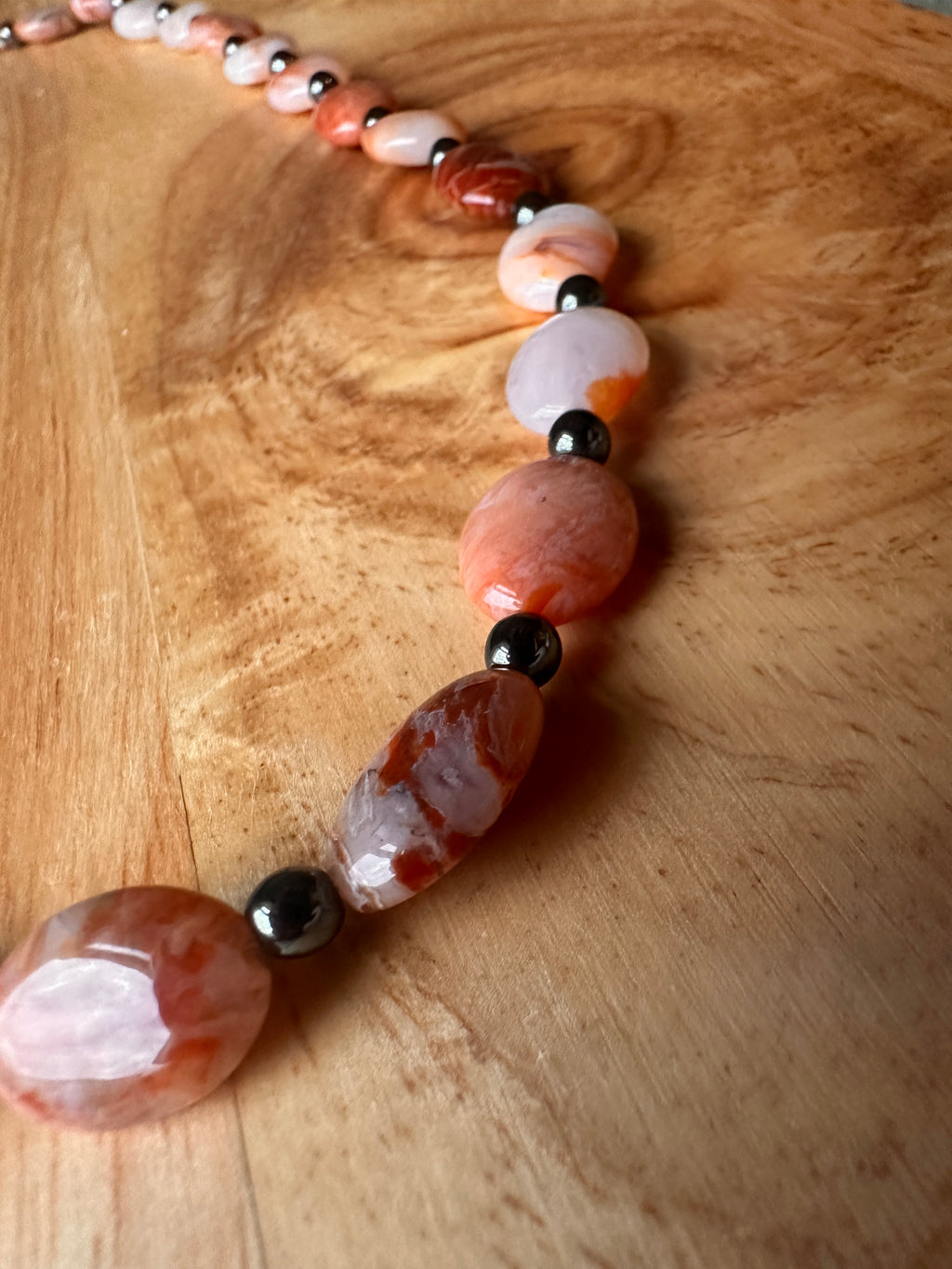 Agate Necklace 20.5"