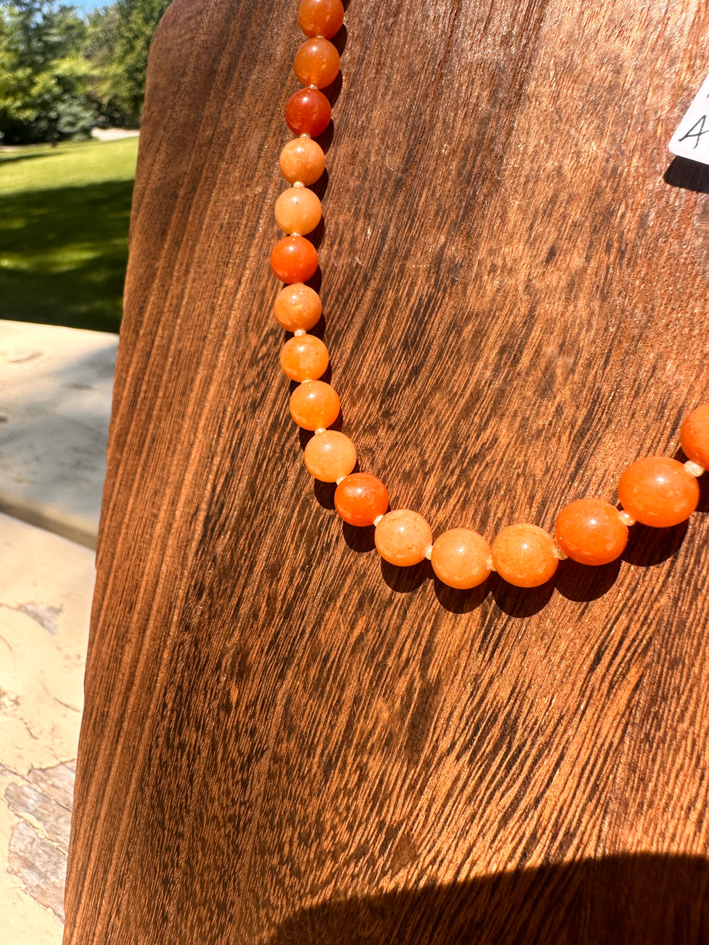 Chunky Peach Necklace