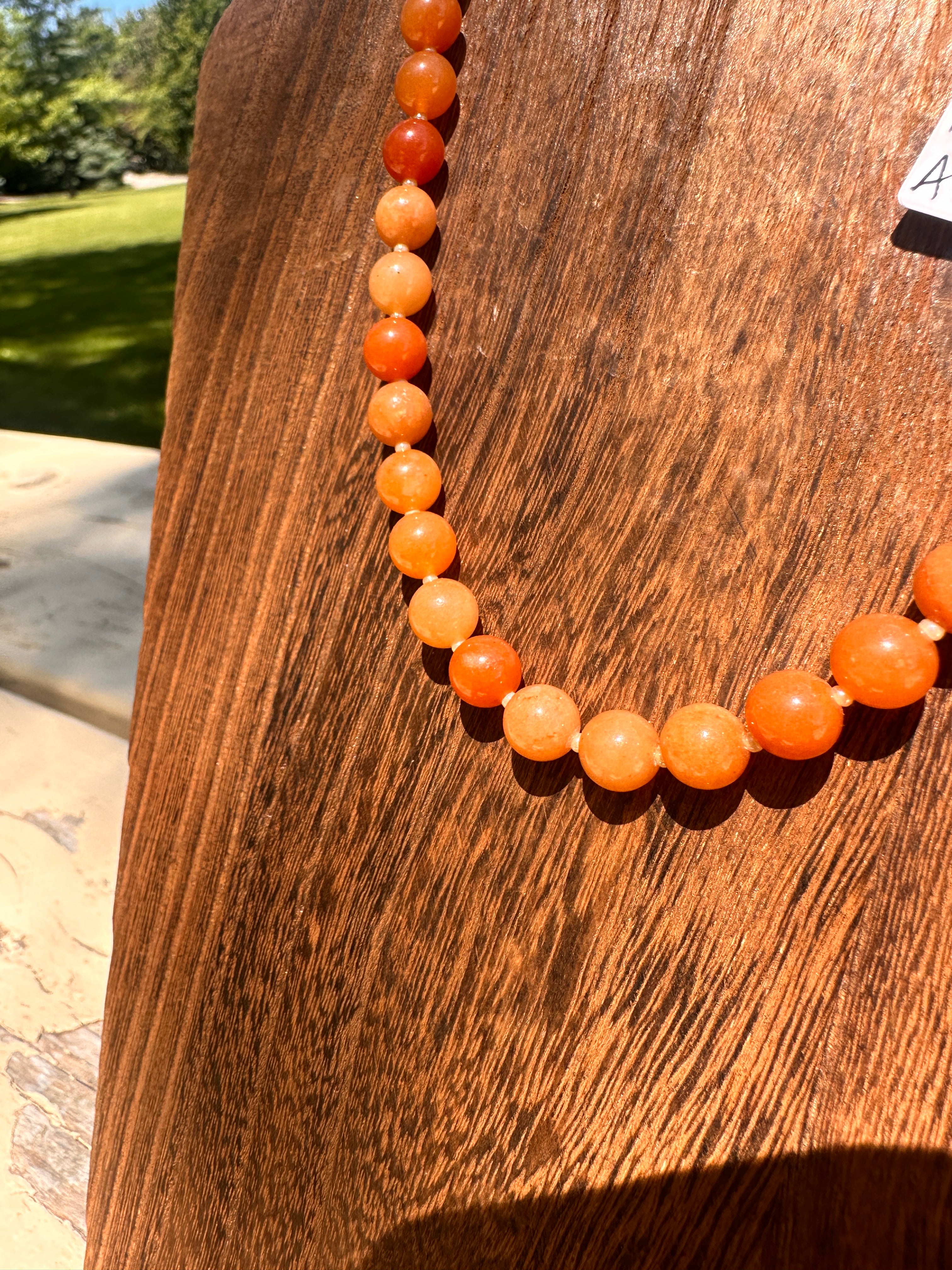 Chunky Peach Necklace