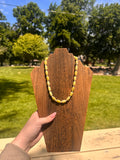 Lime and Pearls Necklace