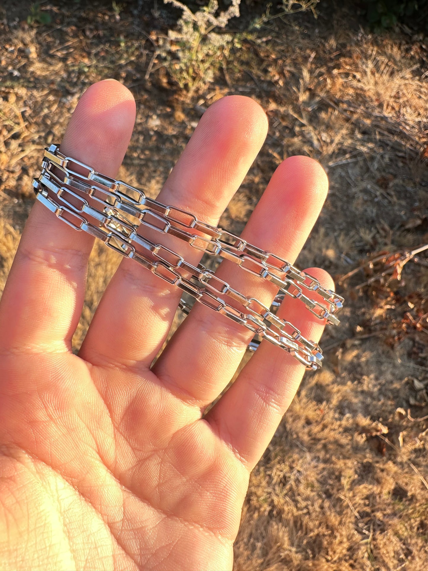 Dainty Silver Box Chain
