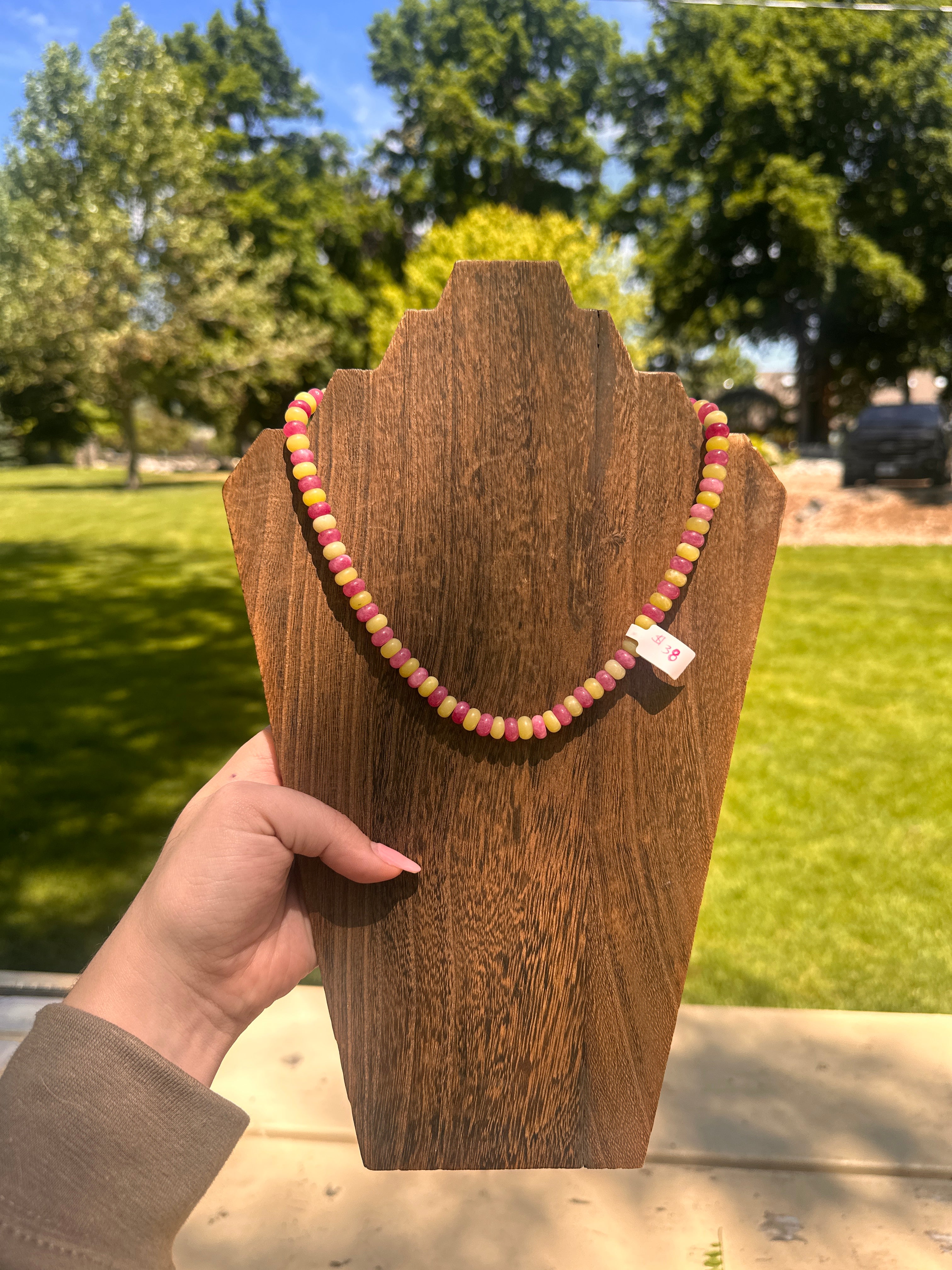 Strawberry and Lime Necklace
