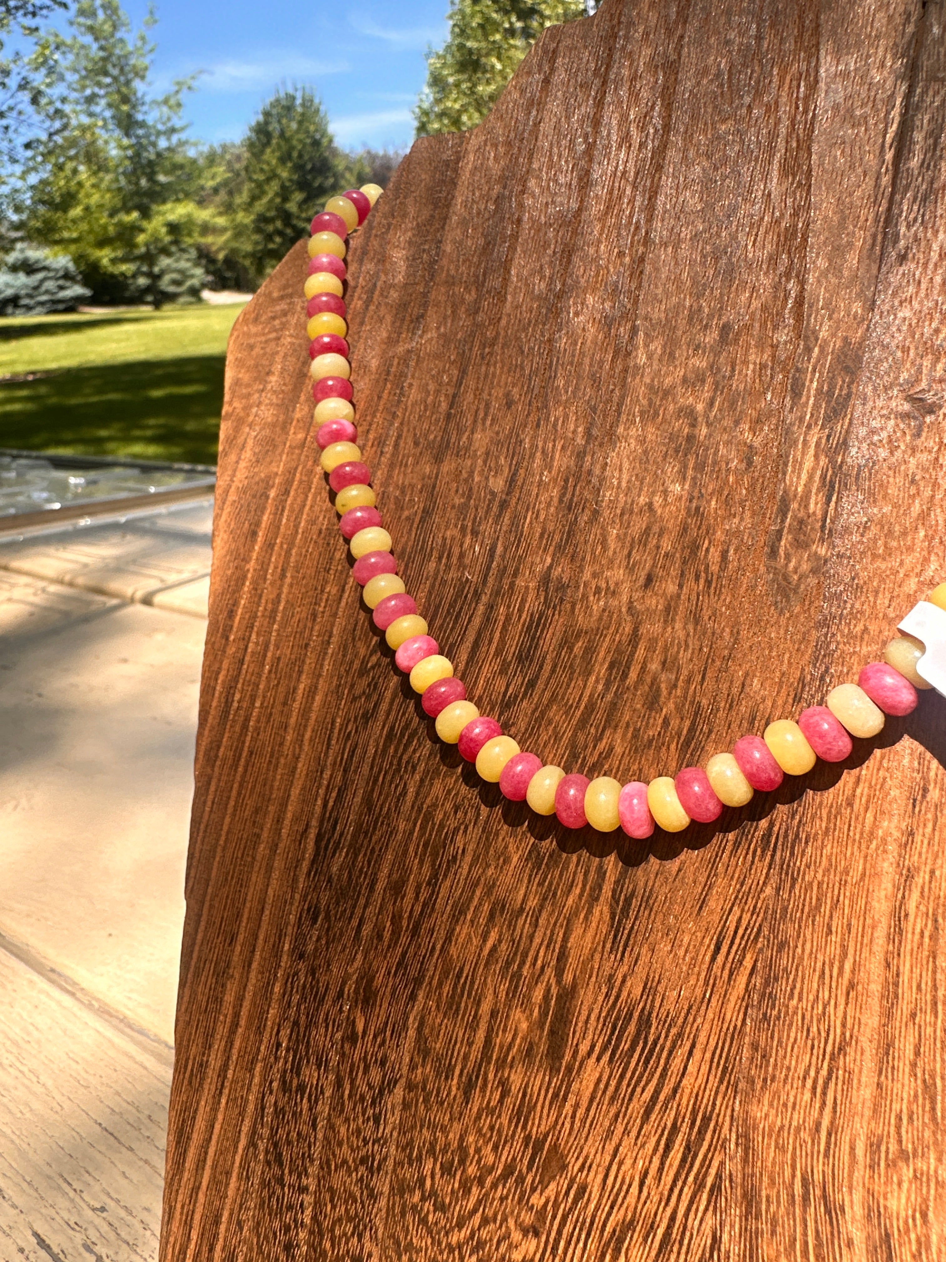Strawberry and Lime Necklace