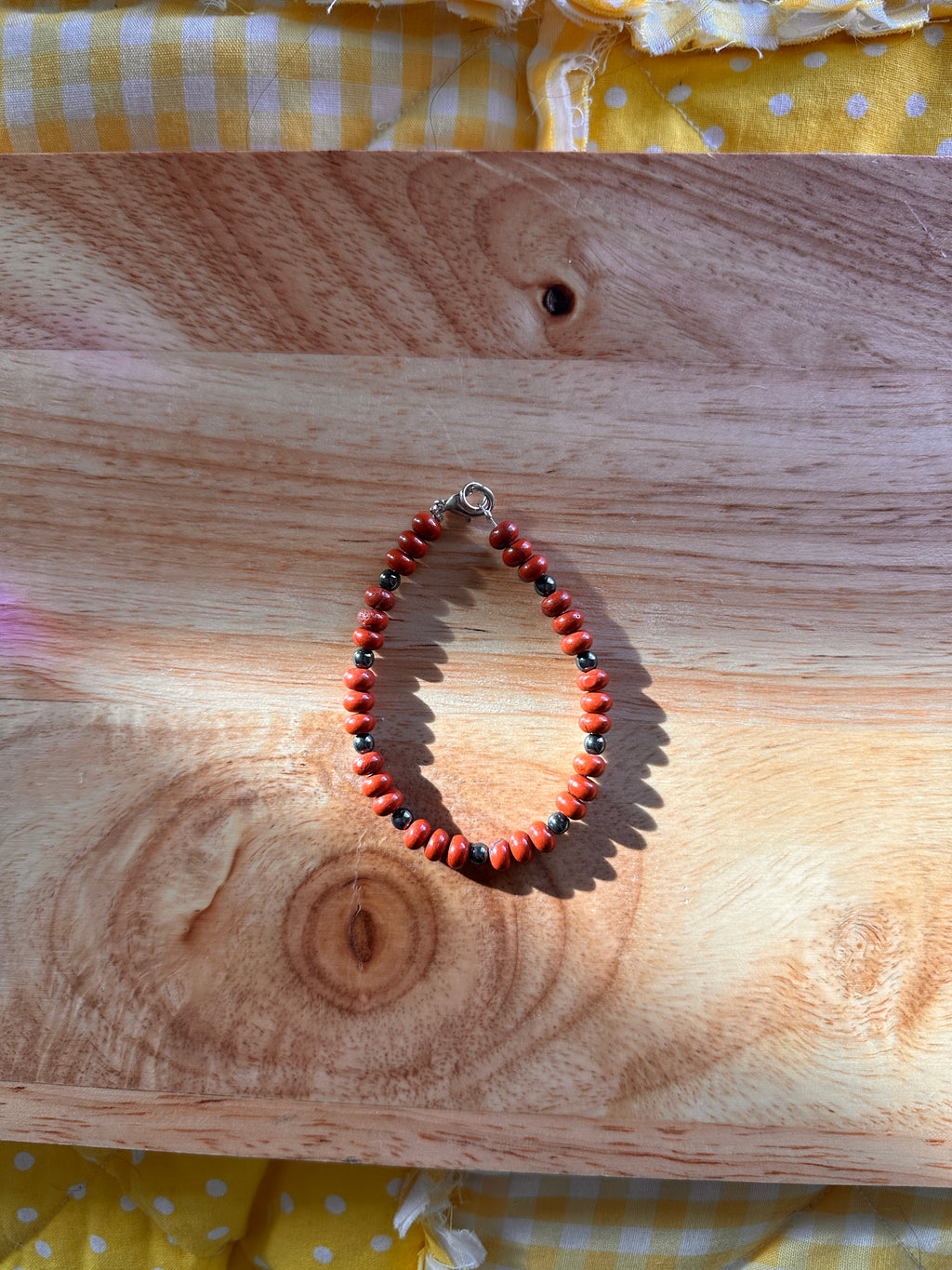 Red Jasper Bracelet 7.25"