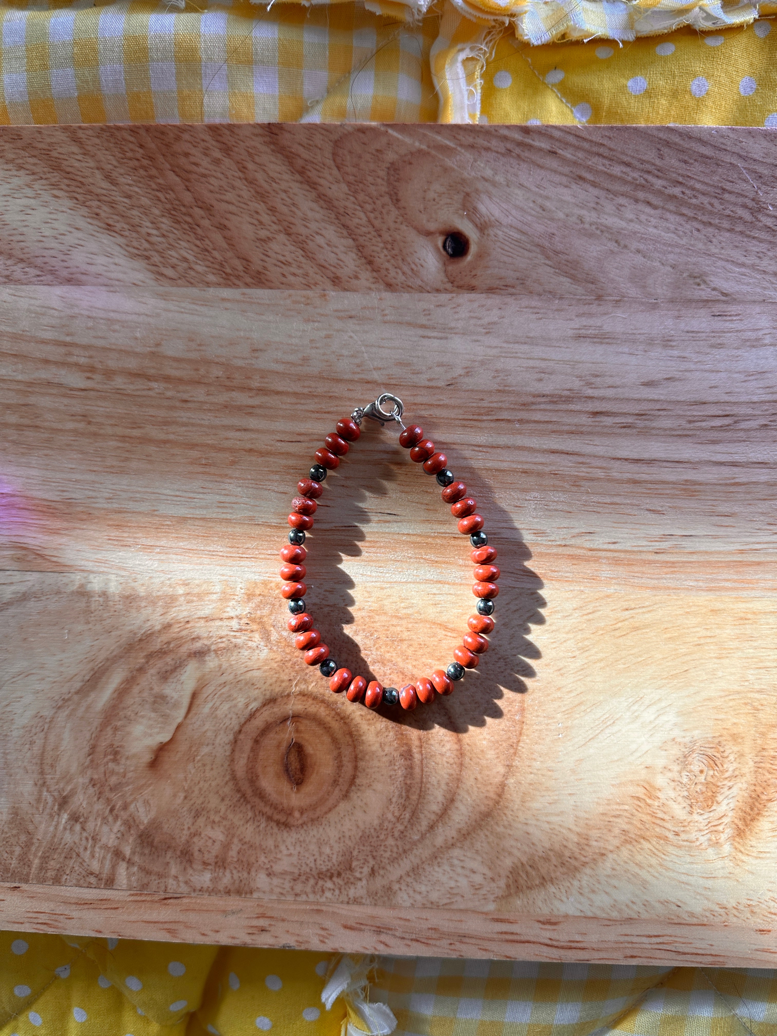 Red Jasper Bracelet 7.25"