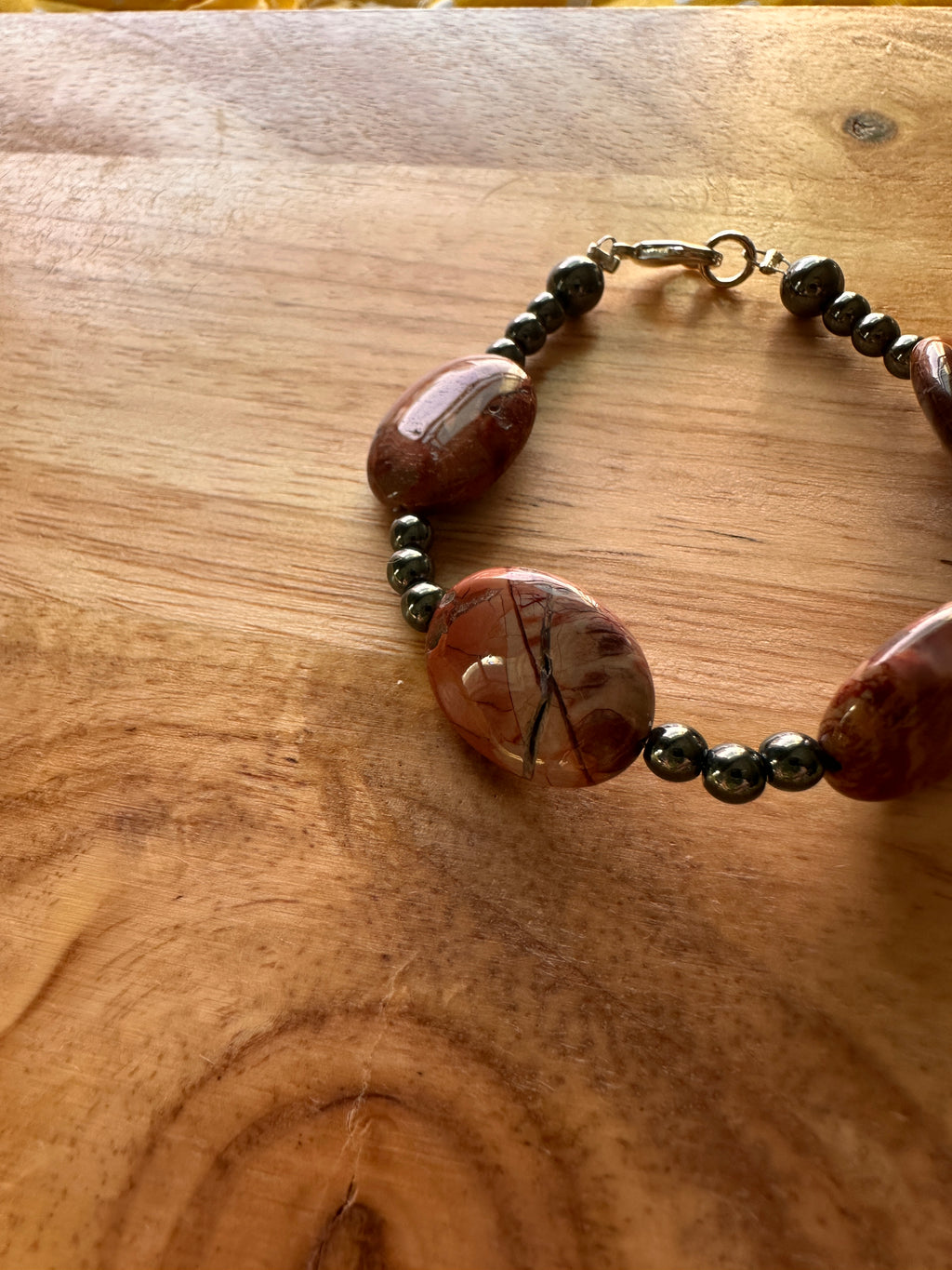 Mud Jasper Bracelet 6.75"