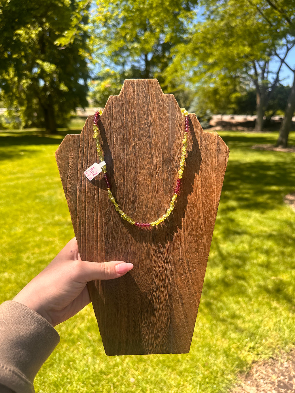 Raspberry Leaf Necklace