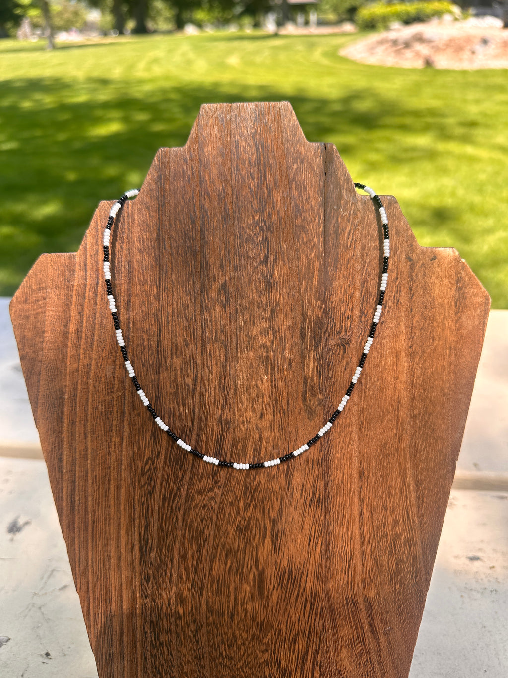 Classic Dainty Checkers Necklace