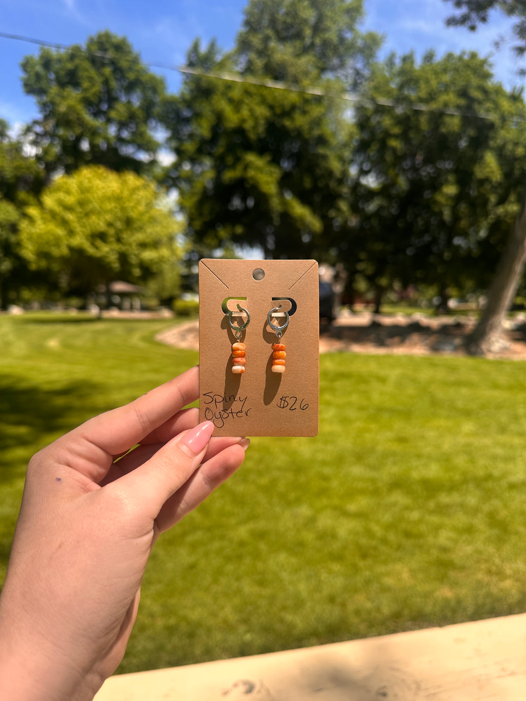Spiny Oyster Earrings