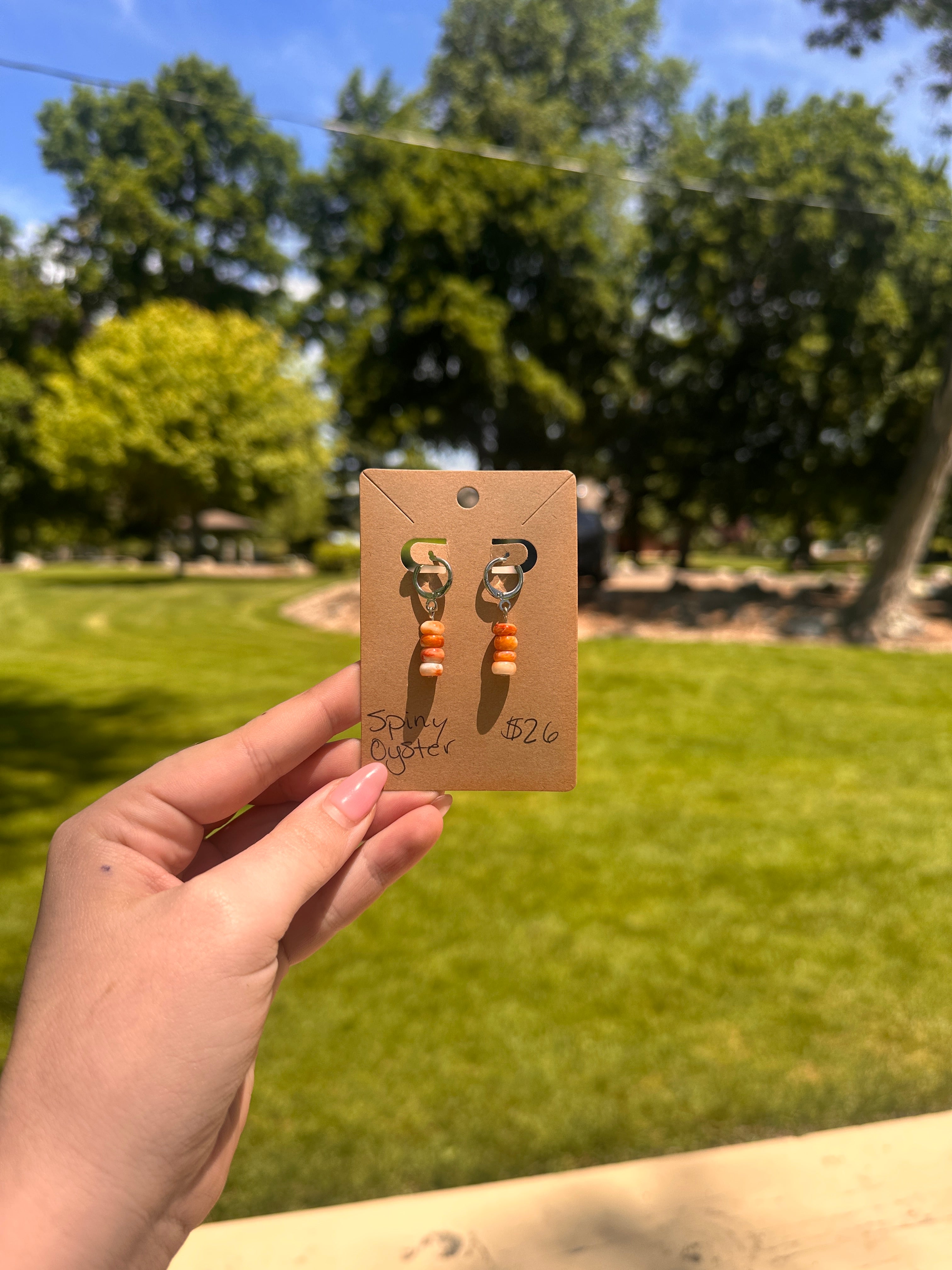 Spiny Oyster Earrings
