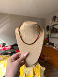 Red Jasper Necklace 15.5"