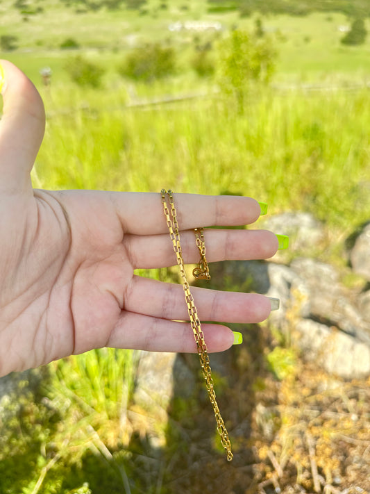 Dainty Gold Box Chain