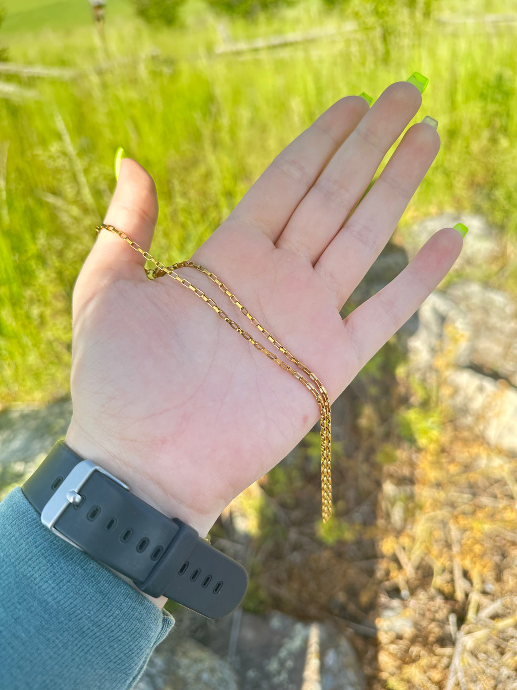 Dainty Gold Box Chain