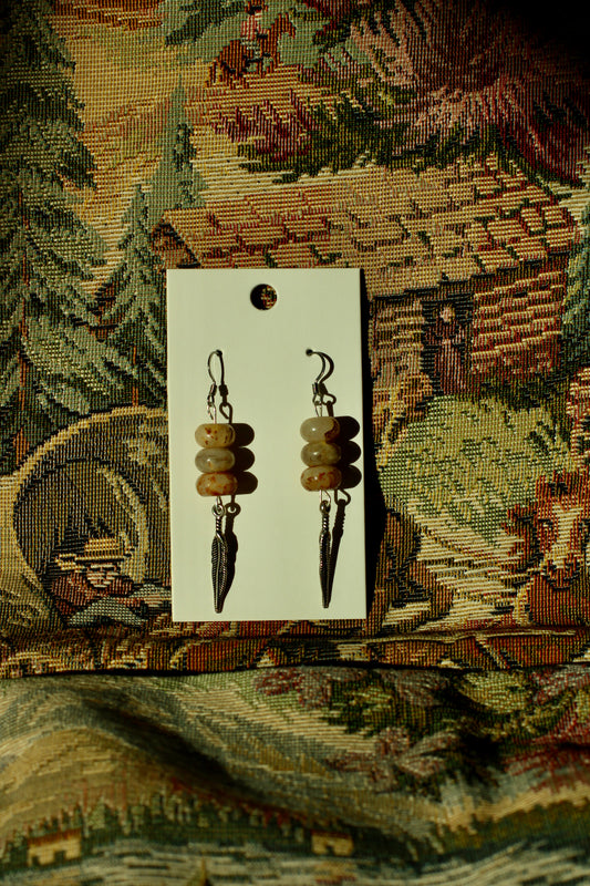 Crazy Agate Feathers